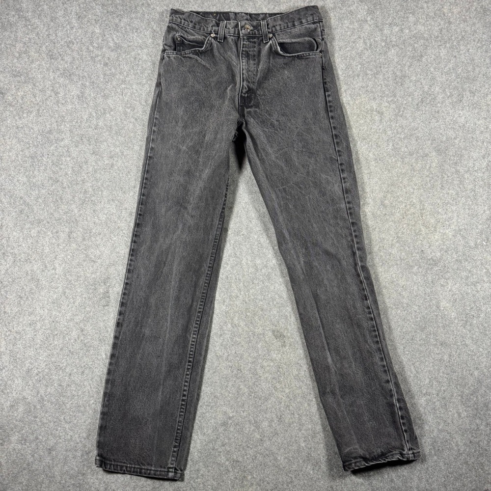 Vintage Levi's 505 Jeans Mens 31x32 (Fits 28x32) Black Straight Leg Made in USA